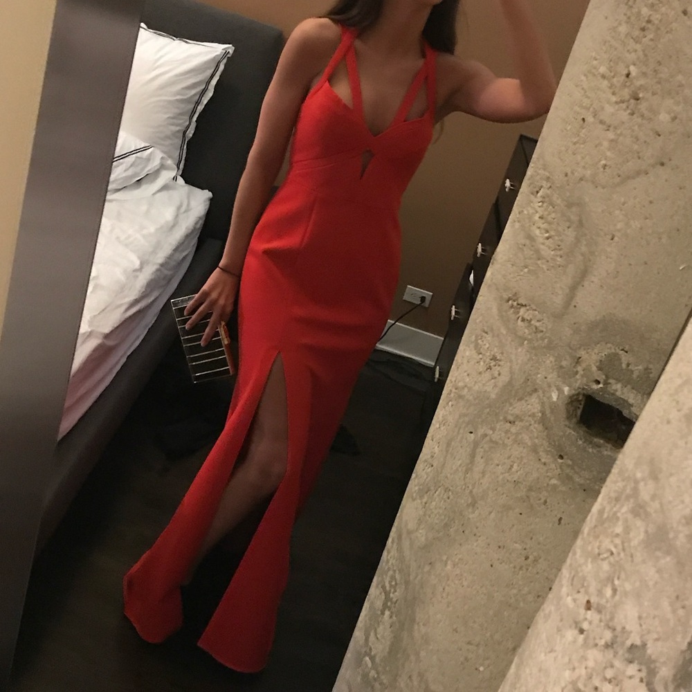 BCBGMaxAzria Madilynn Red Berry Gown - Size 6